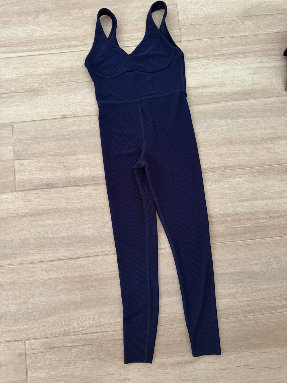 Beach Riot Navy Blue Ribbed Jumpsuit